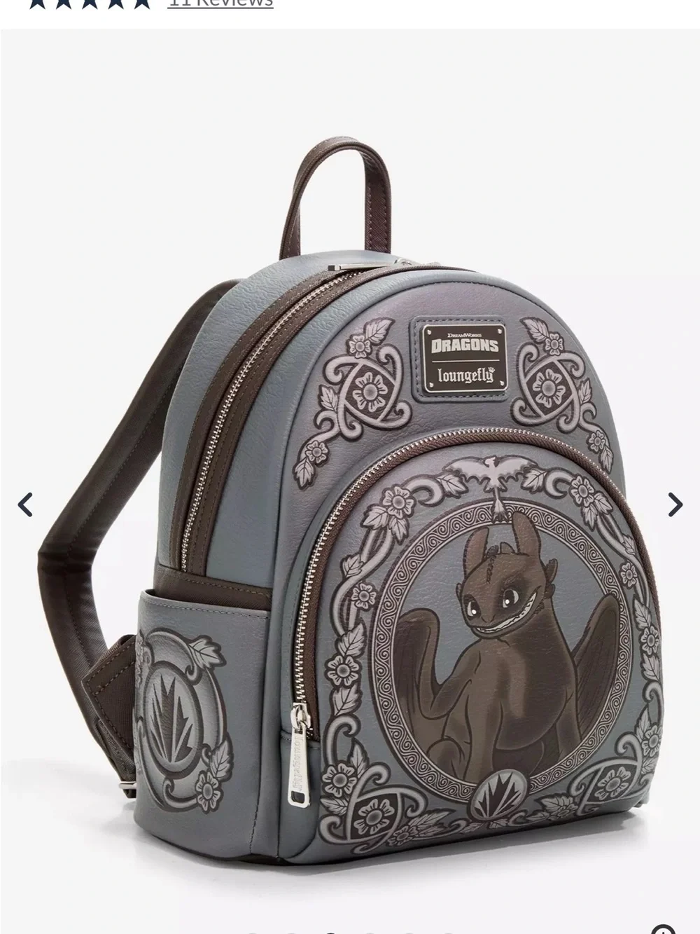Loungefly DreamWorks How To Train Your Dragon Toothless Portrait Set
